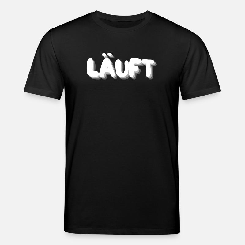 läuft - Stanley/Stella Unisex Bio-T-Shirt CREATOR  - Schwarz