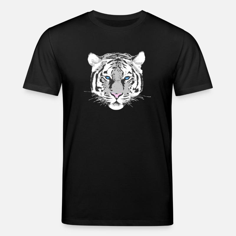 weißer Tiger - Stanley/Stella Unisex Bio-T-Shirt CREATOR  - Schwarz