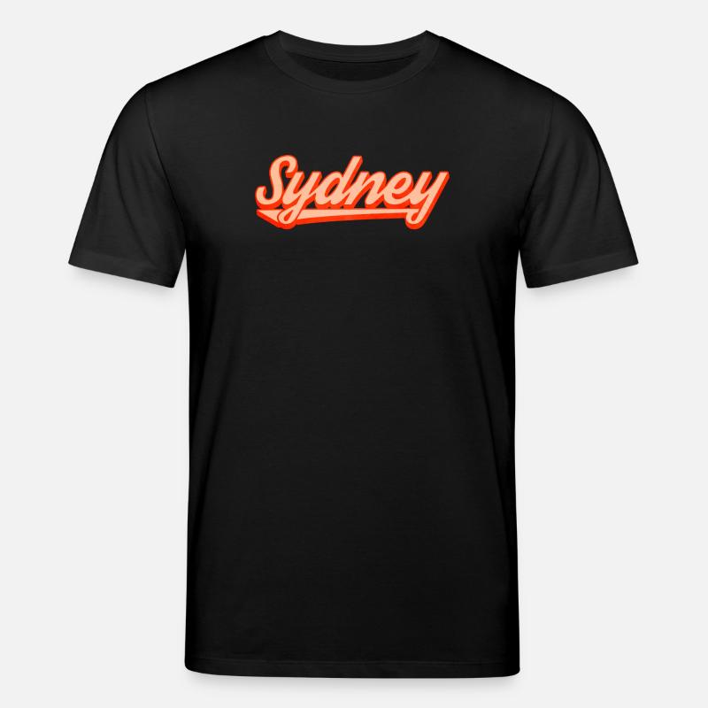 Sydney Retro Script Logo - Stanley/Stella Unisex Bio-T-Shirt CREATOR  - Schwarz
