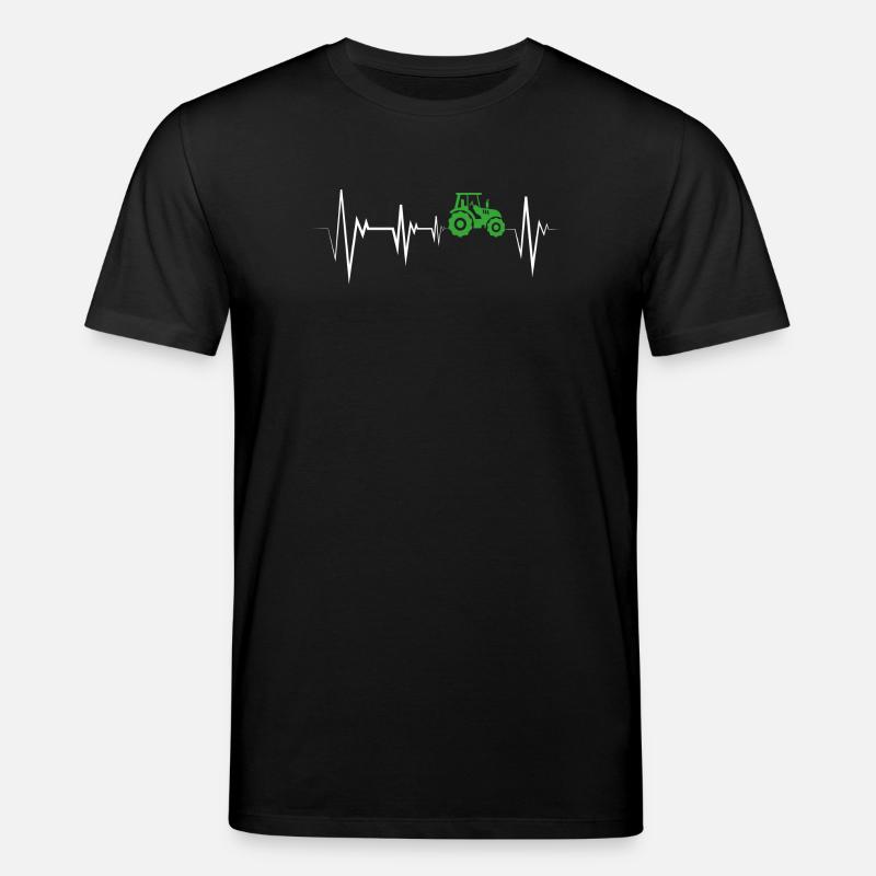 Constructeur de tracteurs Heartbeat - T-shirt bio CREATOR Stanley/Stella Unisexe - noir