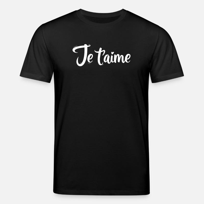 Je t'aime - T-shirt bio CREATOR Stanley/Stella Unisexe - noir