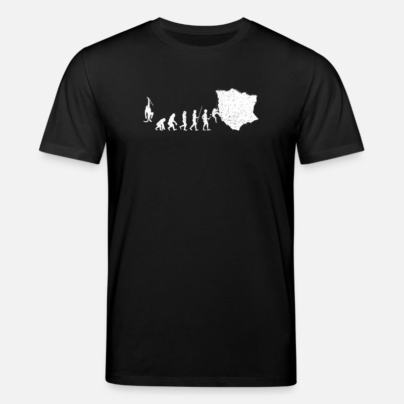 Evolution to Adventure Silhouette - Stanley/Stella CREATOR Unisex Organic T-Shirt - black
