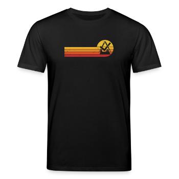 Tischler Schreiner Zunftzeichen Handwerk Zunft - Stanley/Stella Unisex Bio-T-Shirt CREATOR  - Schwarz - Vorne - Alina (178cm) & Michal (187cm)