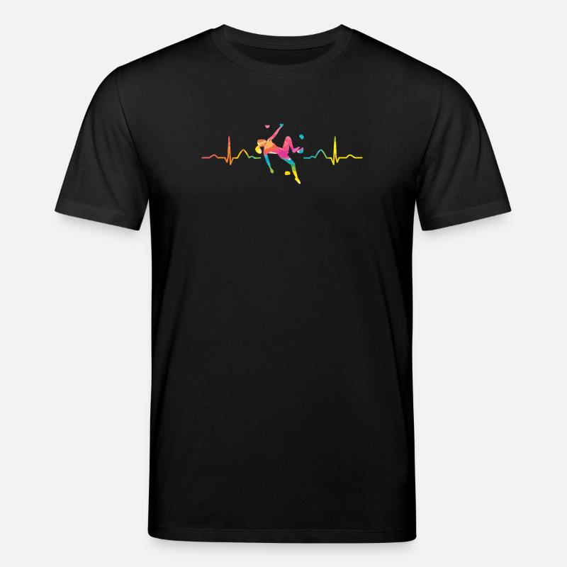 Boulderer Herzschlag Boulder Bouldern - Stanley/Stella Unisex Bio-T-Shirt CREATOR  - Schwarz