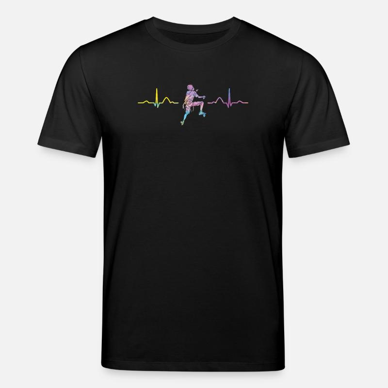 Boulderer Herzschlag Boulder Bouldern - Stanley/Stella Unisex Bio-T-Shirt CREATOR  - Schwarz