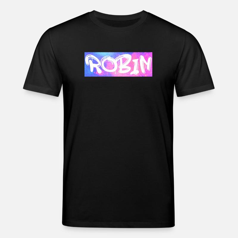 Robin Name Geschenk Geschenkidee Galaxie - Stanley/Stella Unisex Bio-T-Shirt CREATOR  - Schwarz