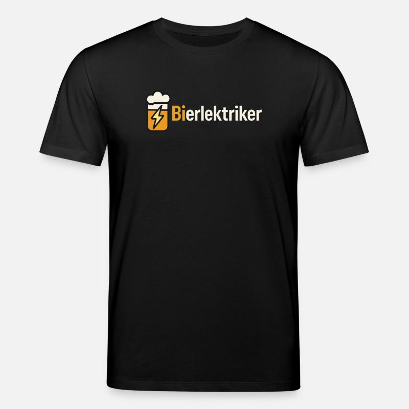 Bierblitz Illustration: Wolke & Blitze - Stanley/Stella Unisex Bio-T-Shirt CREATOR  - Schwarz