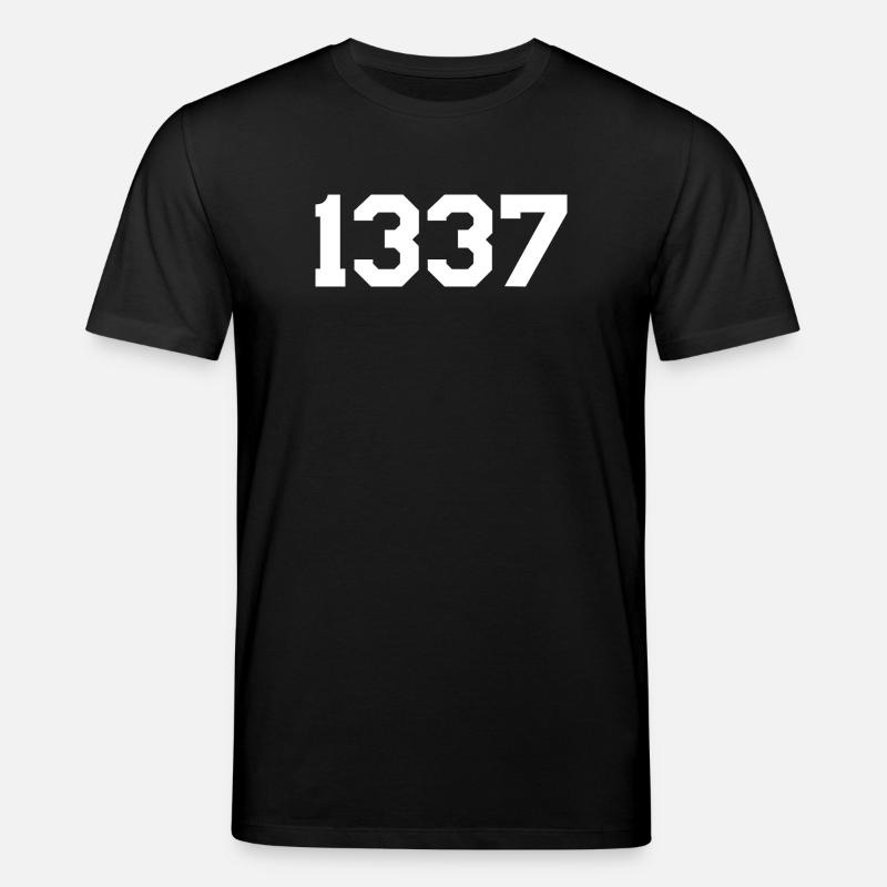 1337 – Conception de texte blanc - T-shirt bio CREATOR Stanley/Stella Unisexe - noir