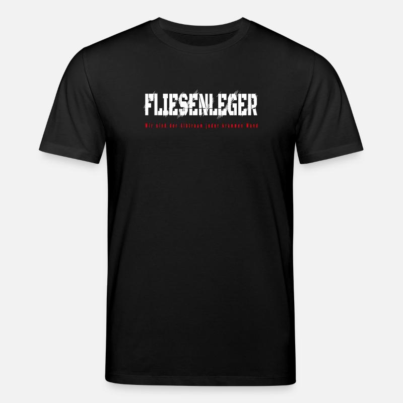 Fliesenleger Design - Stanley/Stella Unisex Bio-T-Shirt CREATOR  - Schwarz