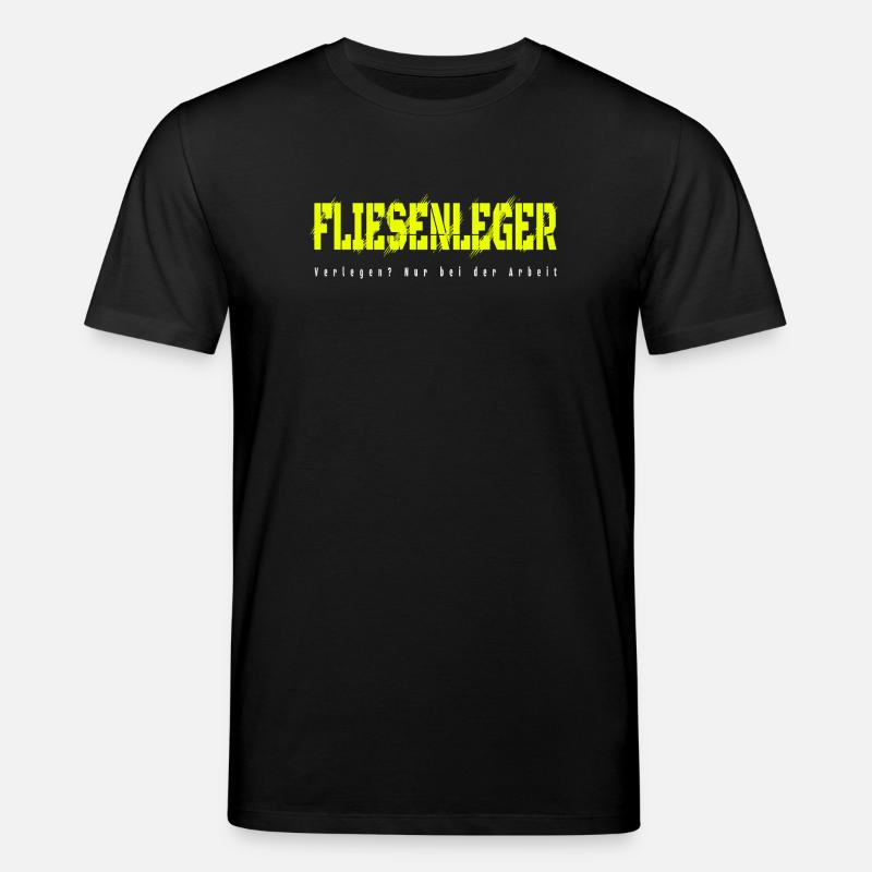 Fliesenleger Design - Stanley/Stella Unisex Bio-T-Shirt CREATOR  - Schwarz