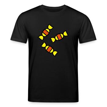 bonbons_1f3 - Stanley/Stella Unisex Bio-T-Shirt CREATOR  - Schwarz - Vorne - Alina (178cm) & Michal (187cm)
