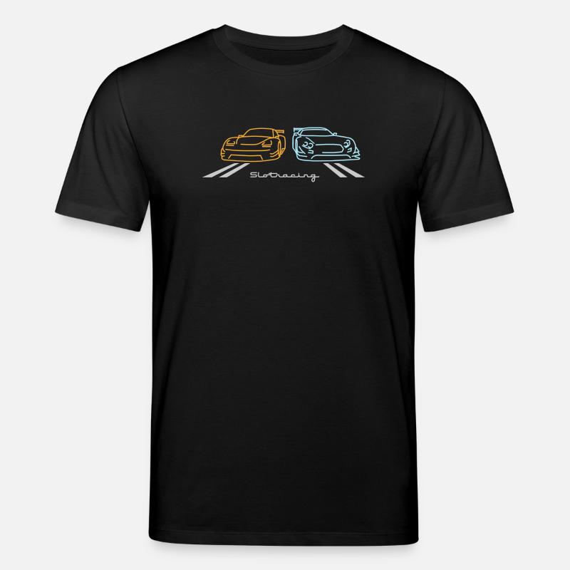 Slot Racing 2 voitures Version 2 - T-shirt bio CREATOR Stanley/Stella Unisexe - noir
