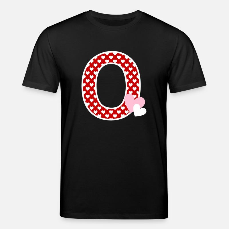 Buchstabe o Herz - Stanley/Stella Unisex Bio-T-Shirt CREATOR  - Schwarz