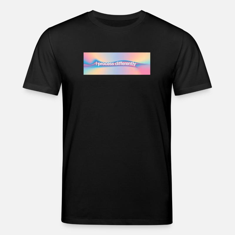 I process differently - Stanley/Stella CREATOR Unisex Organic T-Shirt - black