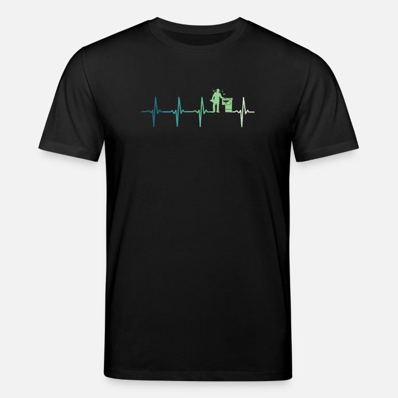 Der Herzschlag des Imkers - Stanley/Stella Unisex Bio-T-Shirt CREATOR  - Schwarz
