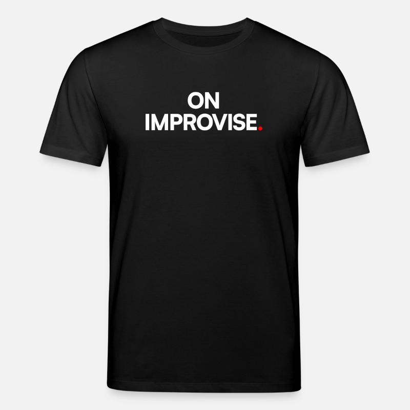 Wir improvisieren - Stanley/Stella Unisex Bio-T-Shirt CREATOR  - Schwarz