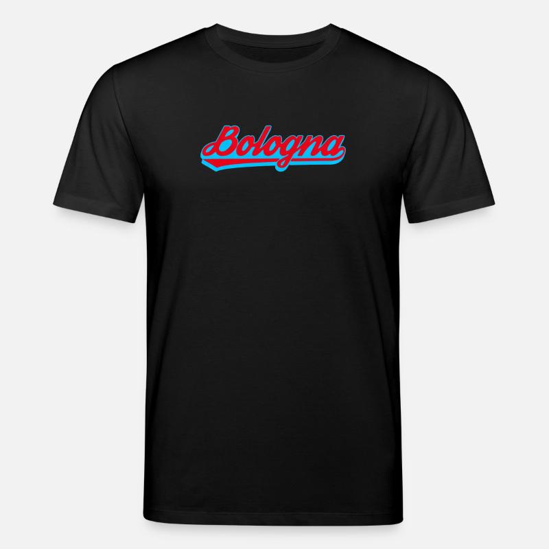 Bologna Neon Script Logo - Stanley/Stella CREATOR Unisex Organic T-Shirt - black