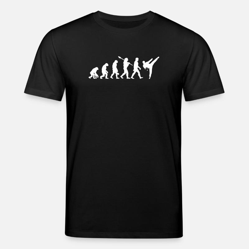 Evolution Fighting Judo Karate MMA Taekwondo - Stanley/Stella Unisex Bio-T-Shirt CREATOR  - Schwarz