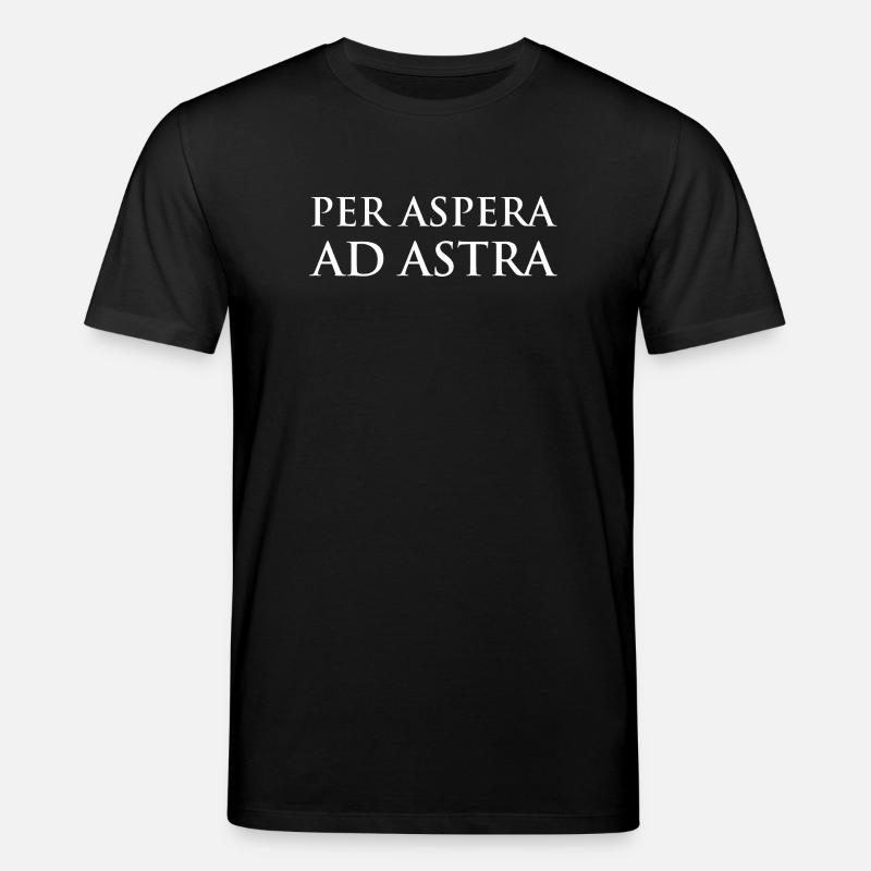Per Aspera Ad Astra Typography Design - Stanley/Stella CREATOR unisex luomu-t-paita - musta