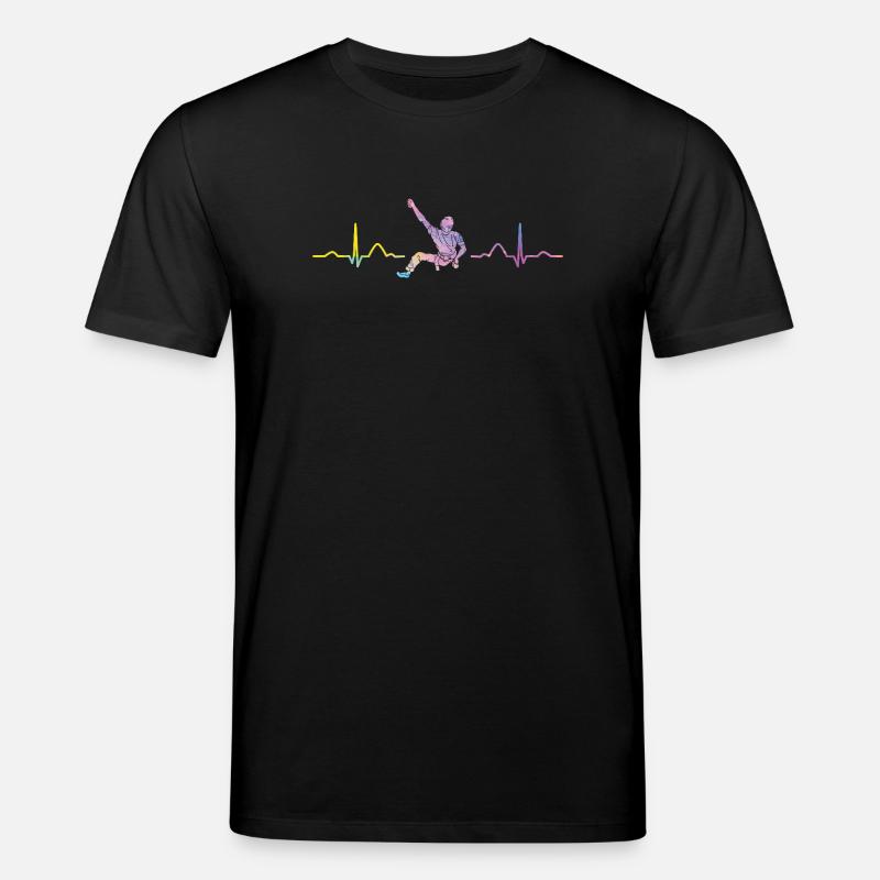 Boulderer Herzschlag Boulder Bouldern - Stanley/Stella Unisex Bio-T-Shirt CREATOR  - Schwarz
