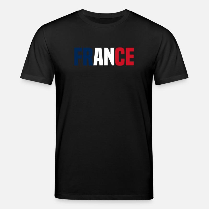 Frankreich - Stanley/Stella Unisex Bio-T-Shirt CREATOR  - Schwarz