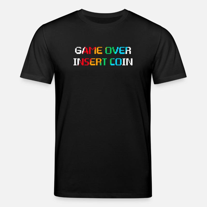 Game Over Münze einwerfen (dunkel) - Stanley/Stella Unisex Bio-T-Shirt CREATOR  - Schwarz