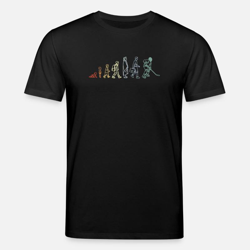 Évolution du hockey sur glace - T-shirt bio CREATOR Stanley/Stella Unisexe - noir