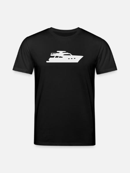 Yacht Silhouette Motorboot - Stanley/Stella Unisex Bio-T-Shirt CREATOR - Schwarz