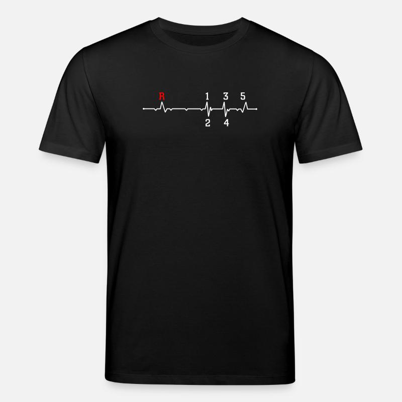 R Pulse ECG Beat Design - T-shirt bio CREATOR Stanley/Stella Unisexe - noir