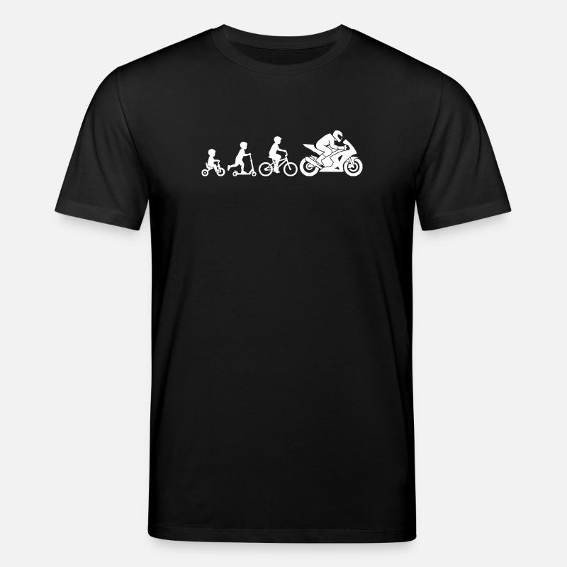 Movement Evolution: Bicycle to Motorcycle - Stanley/Stella CREATOR Unisex Organic T-Shirt - black