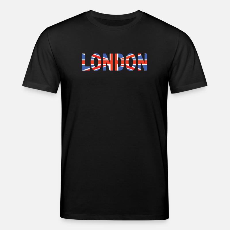 London hingelegt mit Flagge - Stanley/Stella Unisex Bio-T-Shirt CREATOR - Schwarz