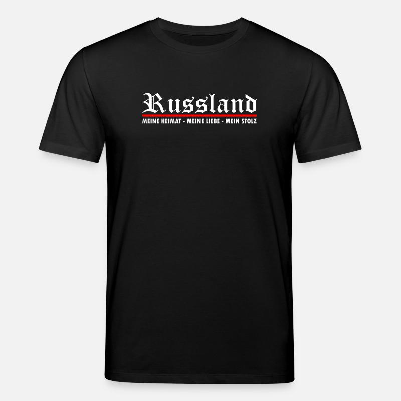 Russland - Stanley/Stella Unisex Bio-T-Shirt CREATOR  - Schwarz