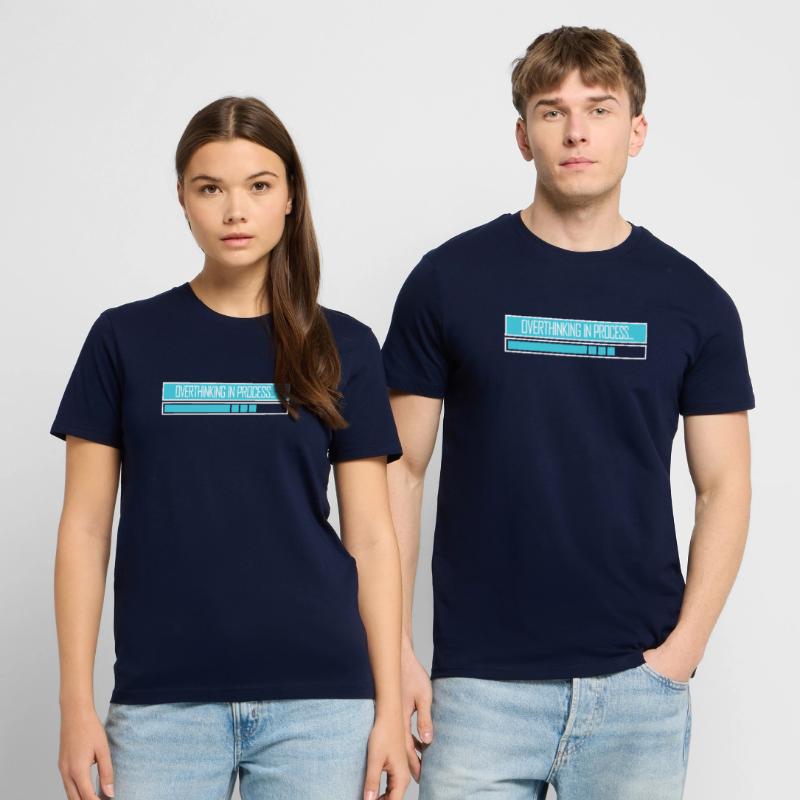 Overthinking In Process Funny Brooding Saying Logo Stanley/Stella CREATOR Unisex Organic T-Shirt