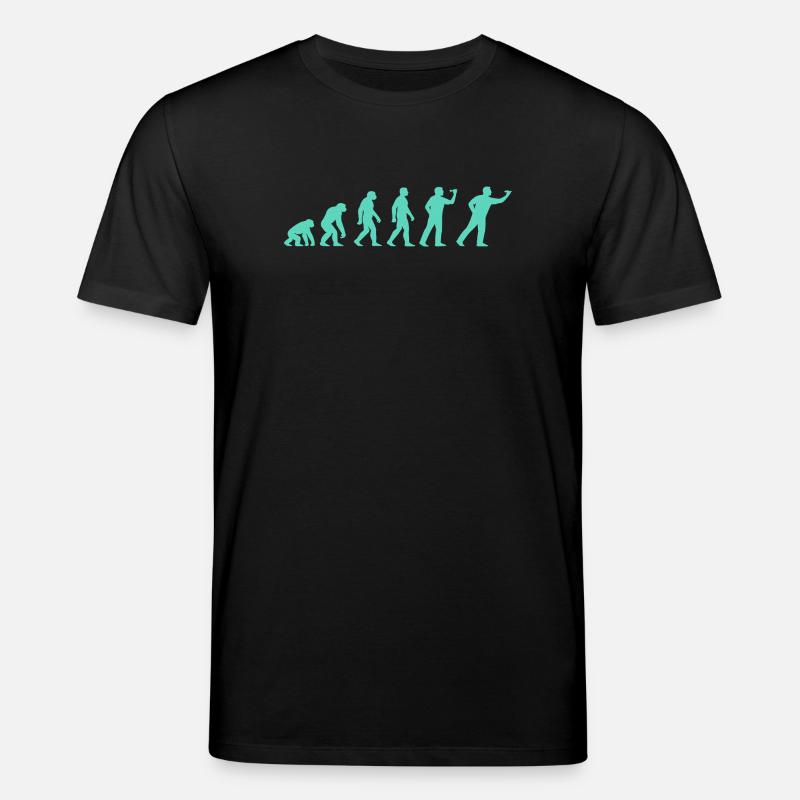 Fortschrittliche Evolutionssilhouette - Stanley/Stella Unisex Bio-T-Shirt CREATOR - Schwarz