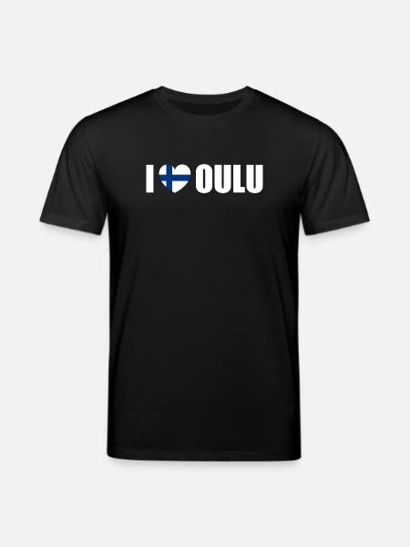I love Oulu Finland - Stanley/Stella CREATOR Unisex Organic T-Shirt - black