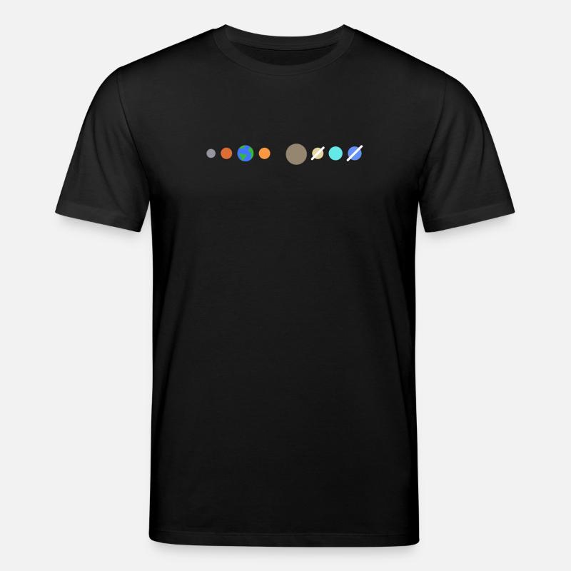 Solar system planets - Stanley/Stella CREATOR Unisex Organic T-Shirt - black