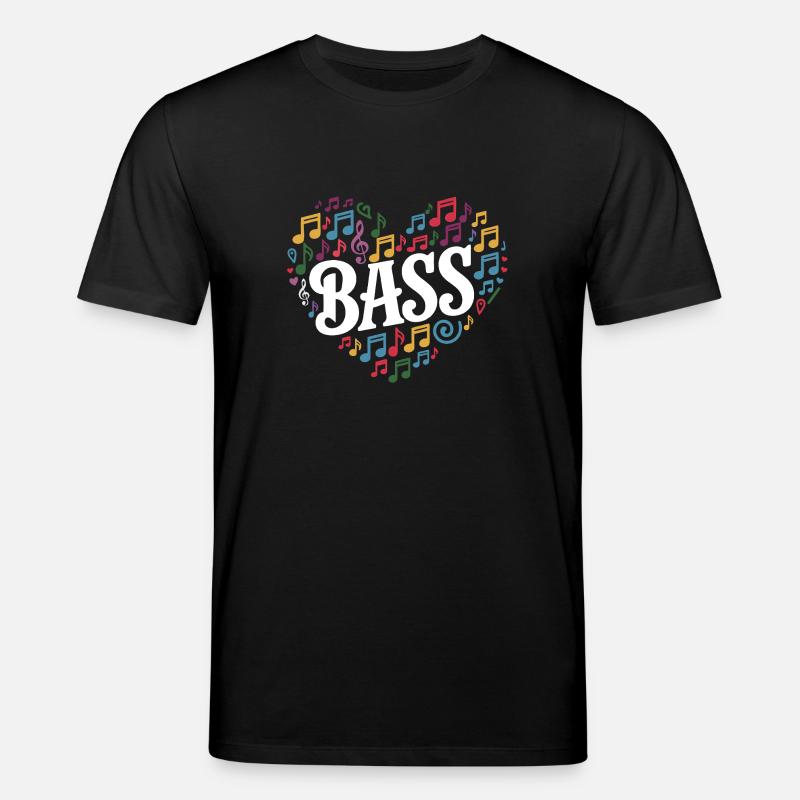 Cœur et basse - T-shirt bio CREATOR Stanley/Stella Unisexe - noir