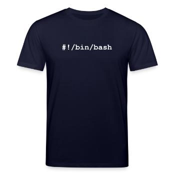 Bash / Bourne-Again Shell unter Linux und Unix - Stanley/Stella Unisex Bio-T-Shirt CREATOR  - Navy - Vorne