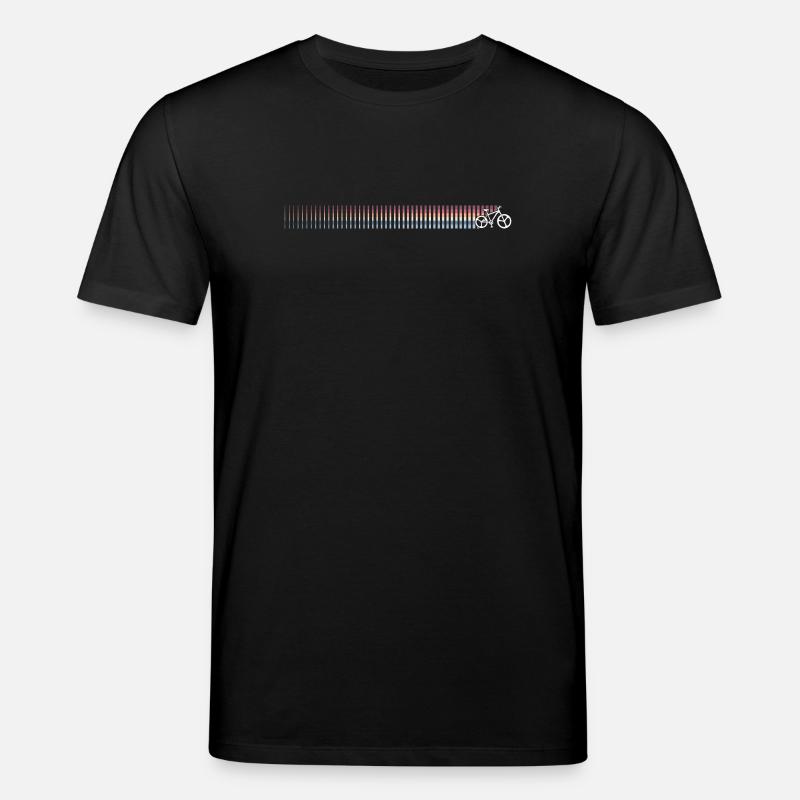 Gradient Barcode Sonnenuntergang - Stanley/Stella Unisex Bio-T-Shirt CREATOR  - Schwarz
