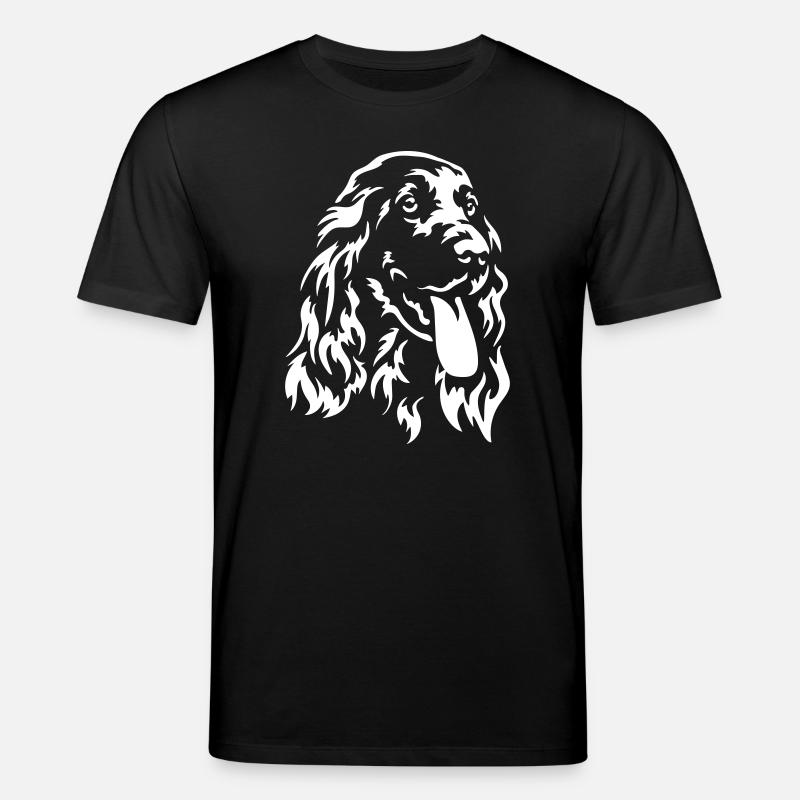 Cocker Spaniel Kopf "Black Edition" - Stanley/Stella Unisex Bio-T-Shirt CREATOR  - Schwarz