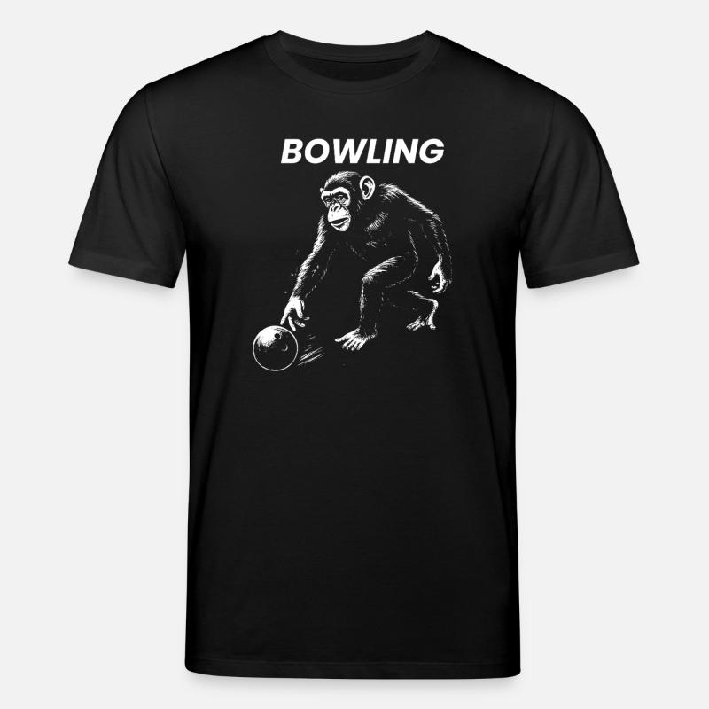 Cadeau Monkey Bowling - T-shirt bio CREATOR Stanley/Stella Unisexe - noir