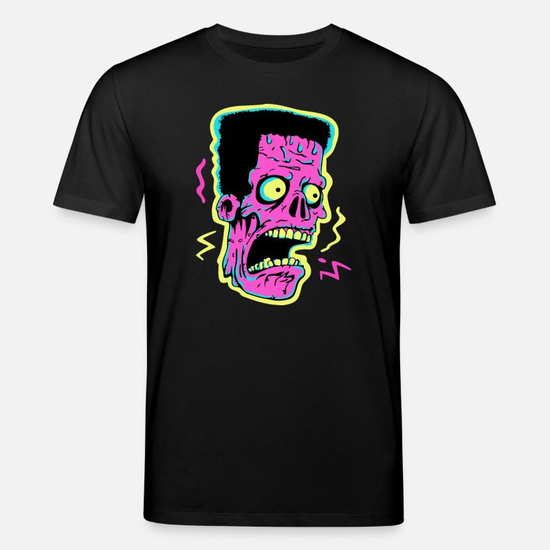 Neon Zombie Screamer Pop Art - Stanley/Stella Unisex Bio-T-Shirt CREATOR  - Schwarz
