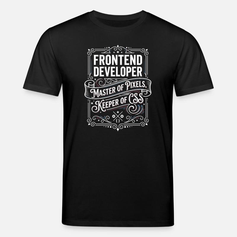 Développeur frontend Pixelmeister CSS - T-shirt bio CREATOR Stanley/Stella Unisexe - noir