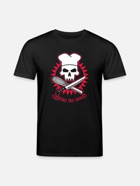 born_to_cook - Stanley/Stella CREATOR Unisex Organic T-Shirt - black