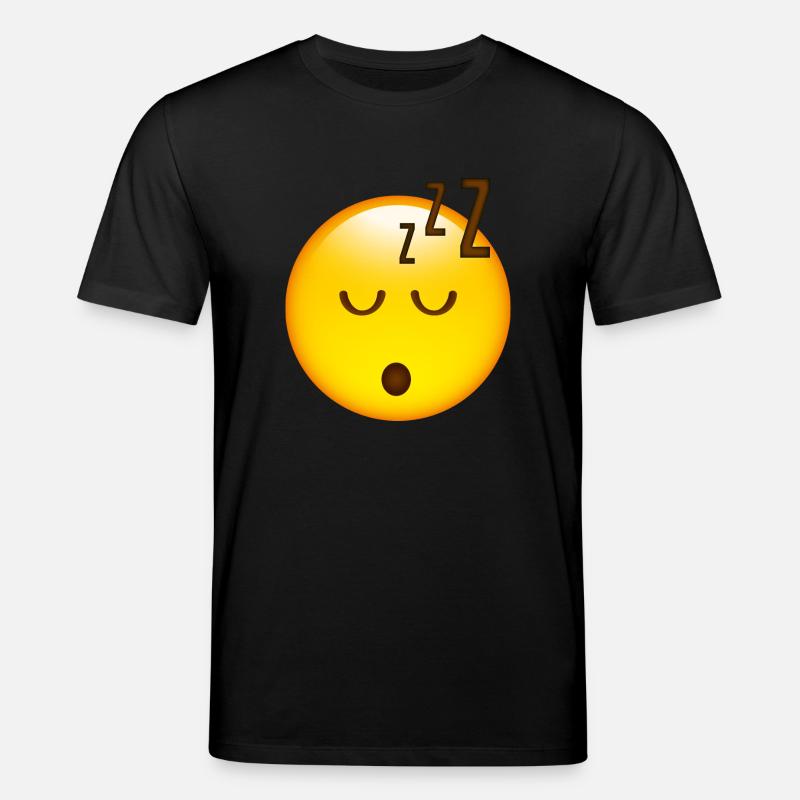 Smiley Sleeping - Stanley/Stella Unisex Bio-T-Shirt CREATOR  - Schwarz