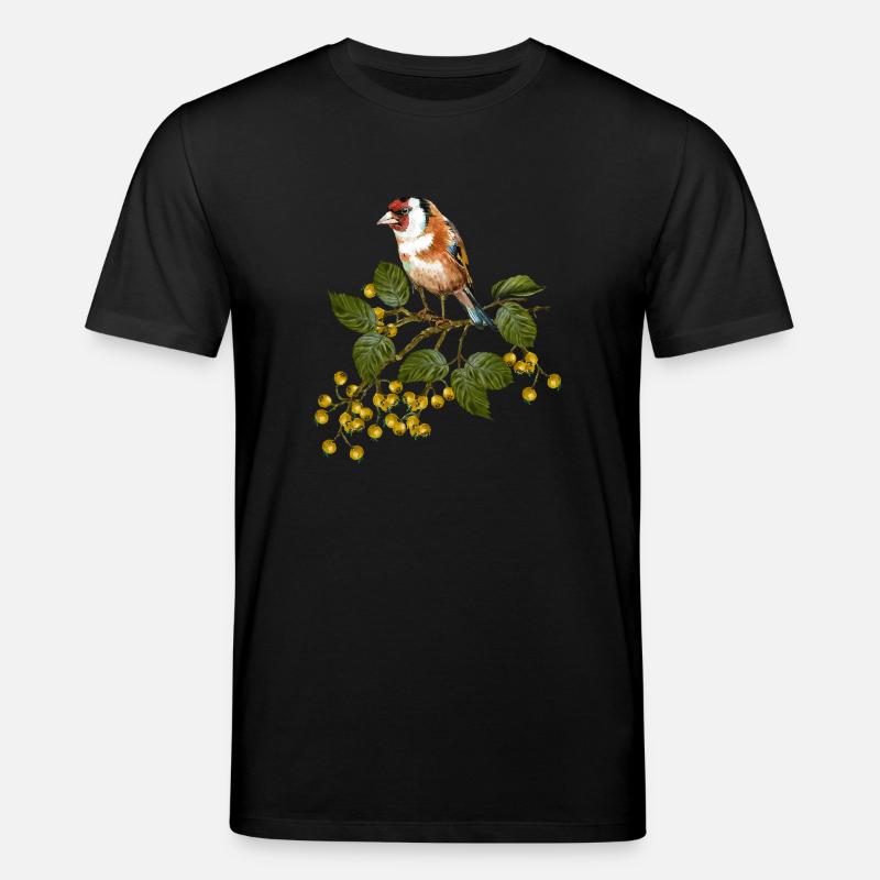 Bunter Vogel - Stanley/Stella Unisex Bio-T-Shirt CREATOR  - Schwarz
