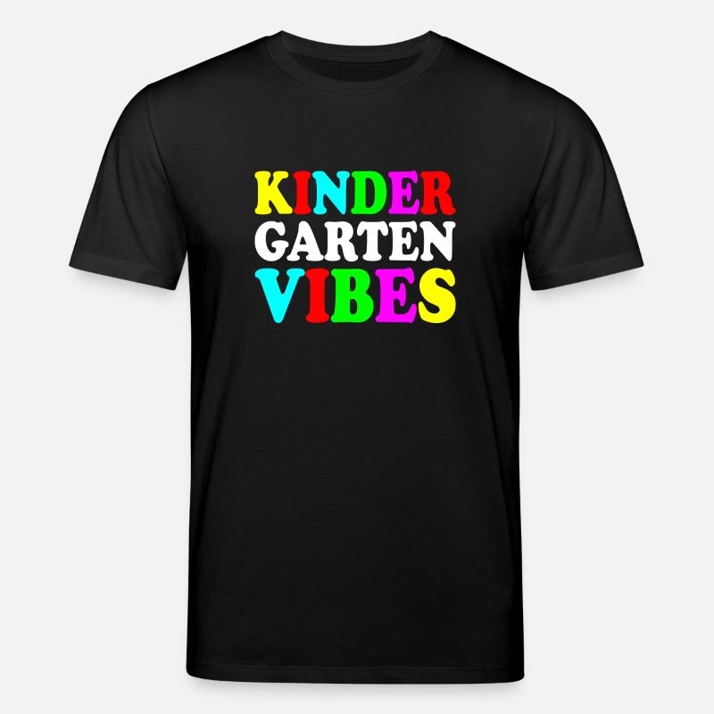 kindergarten vibes - Stanley/Stella Unisex Bio-T-Shirt CREATOR  - Schwarz