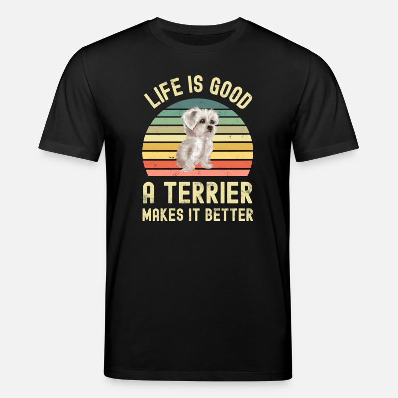 West Highland White Terrier - Stanley/Stella Unisex Bio-T-Shirt CREATOR - Schwarz