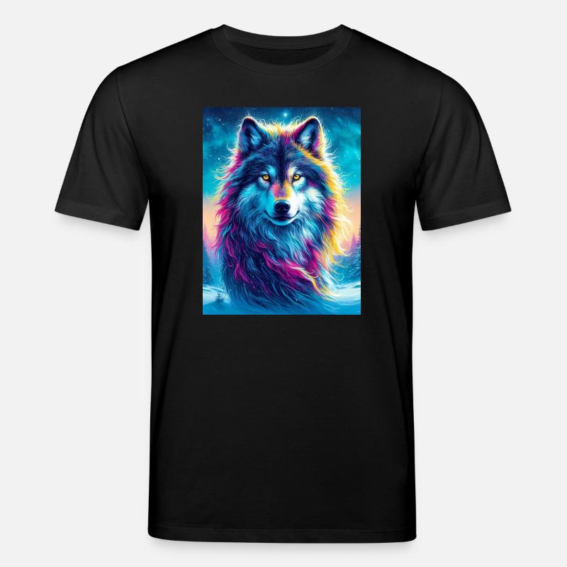 Wolf - Stanley/Stella CREATOR Unisex Organic T-Shirt - black