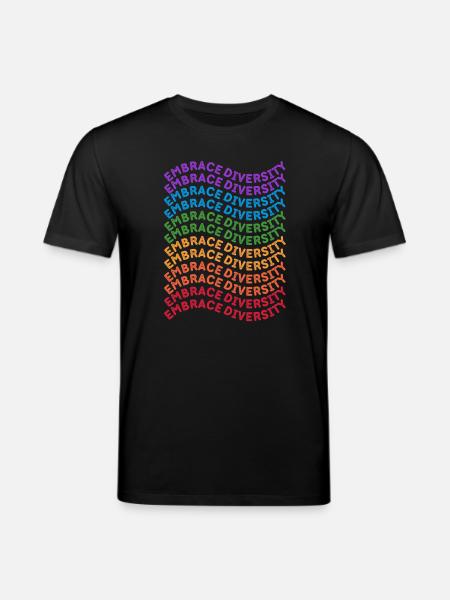 Embrasser la diversité - T-shirt bio CREATOR Stanley/Stella Unisexe - noir